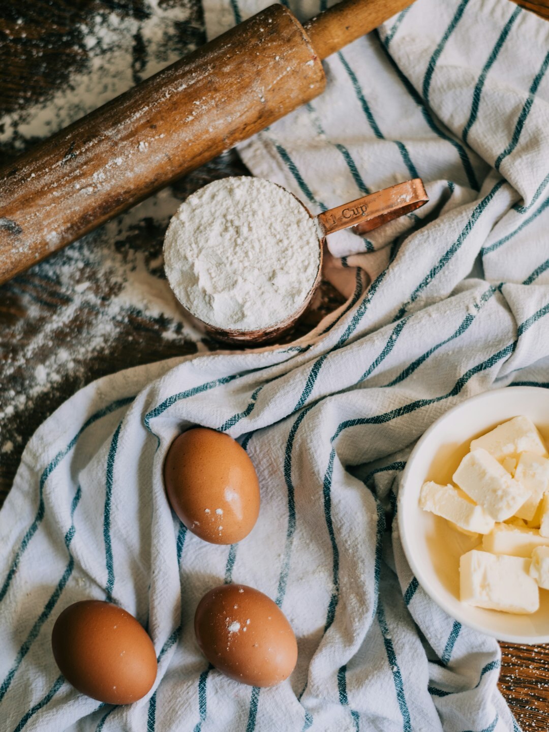 baking ingredients on counter