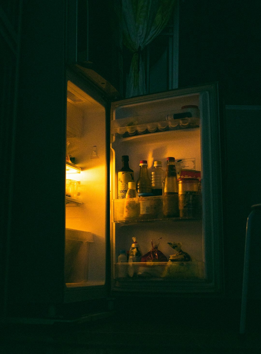 fridge full of leftovers