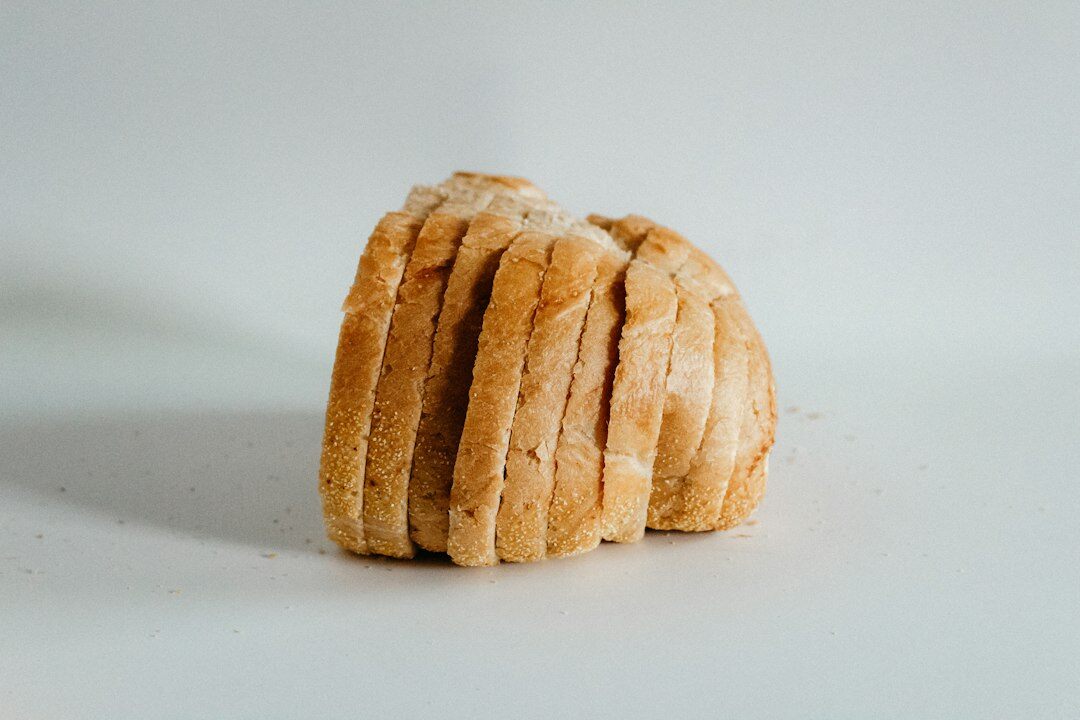 sliced homemade bread